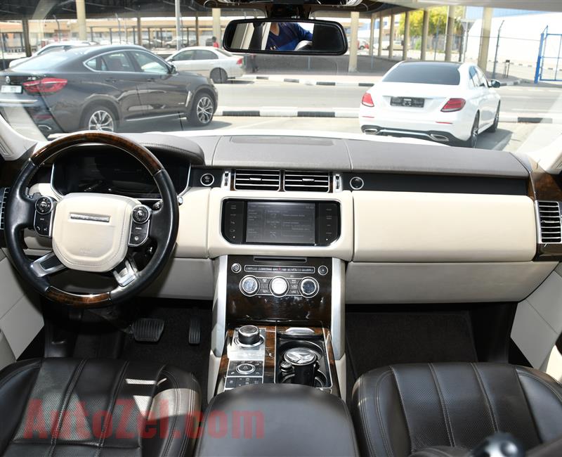 RANGE ROVER VOGUE SUPERCHARGED- 2014- WHITE- 118 000 KM- GCC SPECS