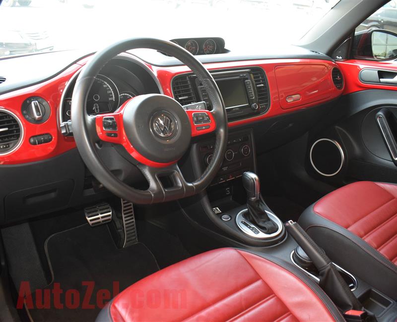 VOLKSWAGEN BEETLE TURBO- 2016- RED- 50 000 KM- GCC