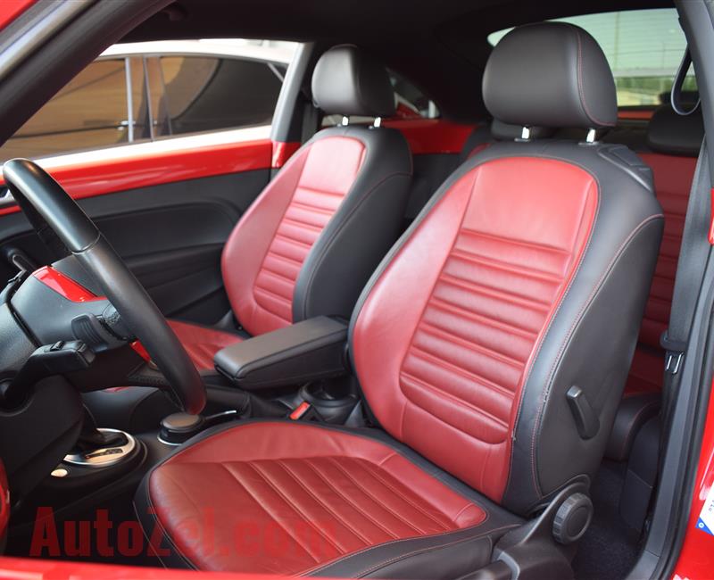 VOLKSWAGEN BEETLE TURBO- 2016- RED- 50 000 KM- GCC