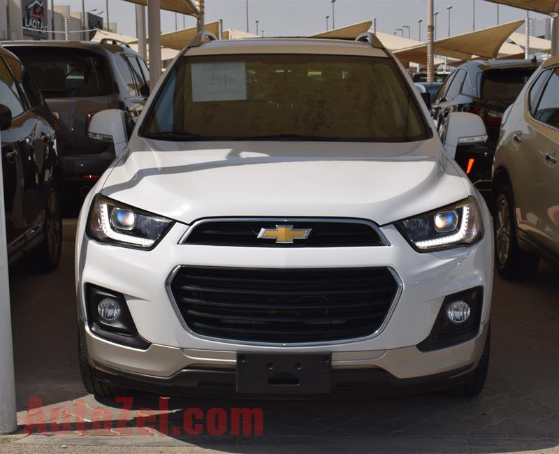 CHEVROLET CAPTIVA- 2016- WHITE- 47 000 KM- GCC SPECS