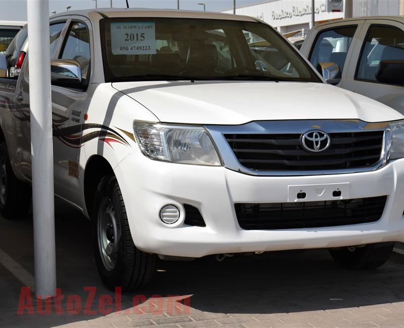 TOYOTA HILUX- 2015- WHITE- 150 000 KM- GCC SPECS