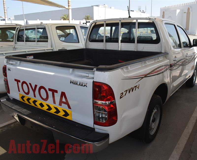 TOYOTA HILUX- 2015- WHITE- 150 000 KM- GCC SPECS