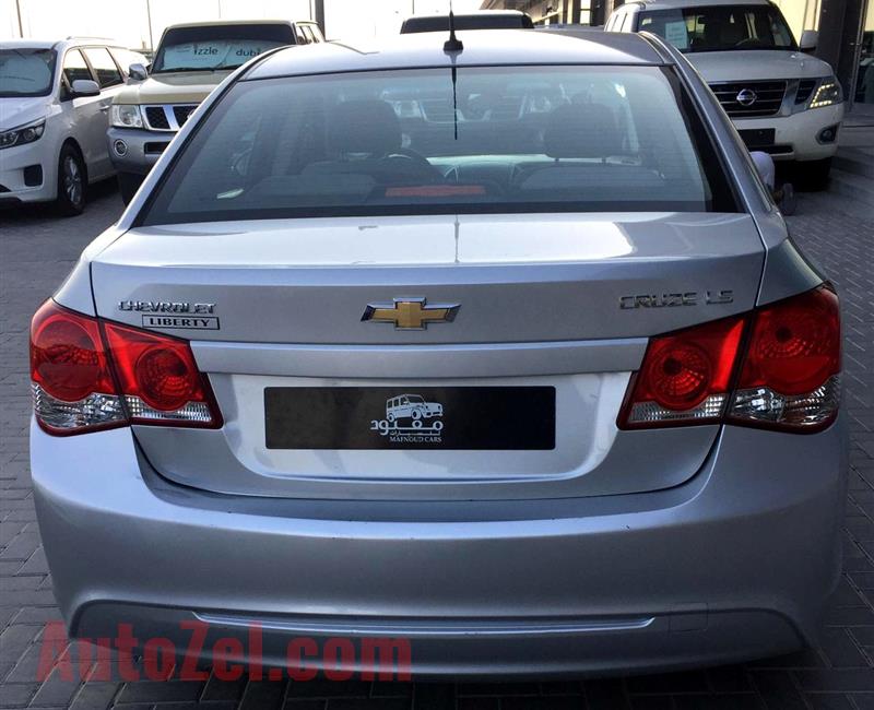 CHEVROLET CRUZE LS- 2015- SILVER- 110 000 KM- GCC