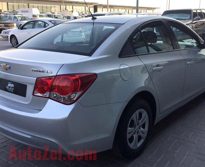 CHEVROLET CRUZE LS- 2015- SILVER- 110 000 KM- GCC