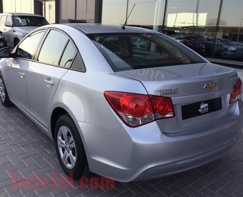 CHEVROLET CRUZE LS- 2015- SILVER- 110 000 KM- GCC