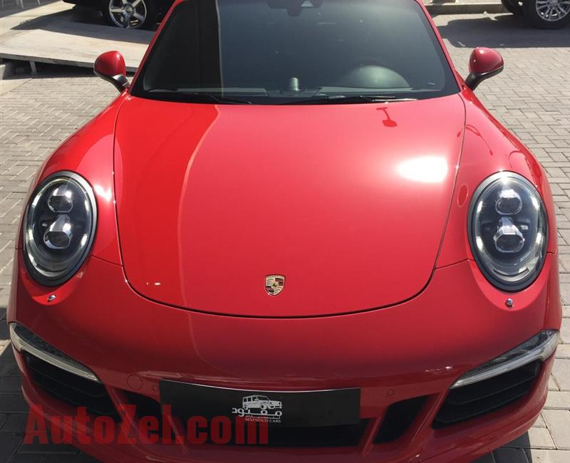 PORSCHE 911 CARRERA GTS- 2015- RED- 78 000 KM- GCC