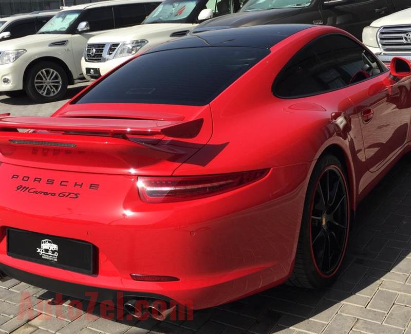 PORSCHE 911 CARRERA GTS- 2015- RED- 78 000 KM- GCC