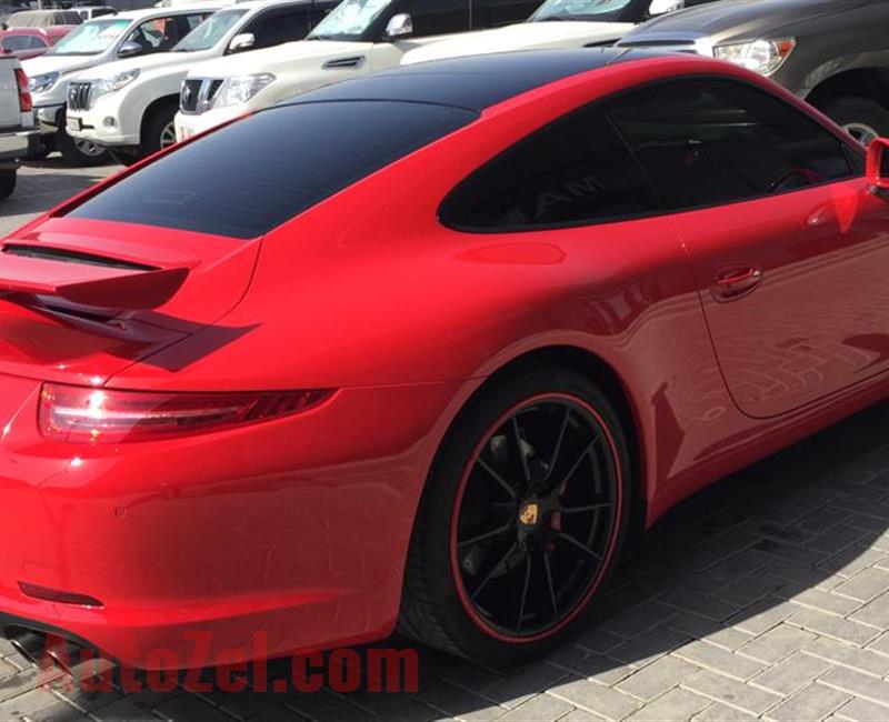 PORSCHE 911 CARRERA GTS- 2015- RED- 78 000 KM- GCC