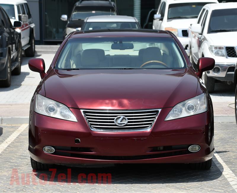 LEXUS ES350- 2007- RED- 100 000 KM- GCC