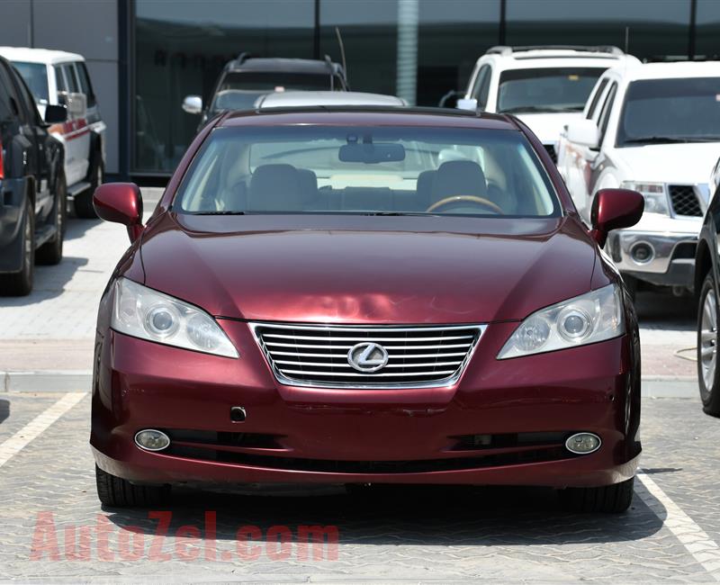 LEXUS ES350- 2007- RED- 100 000 KM- GCC