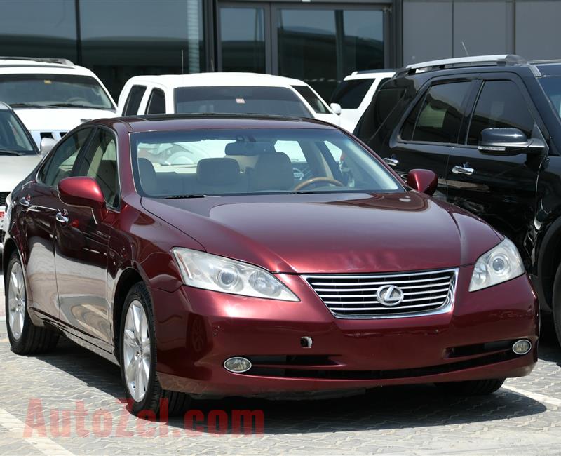 LEXUS ES350- 2007- RED- 100 000 KM- GCC