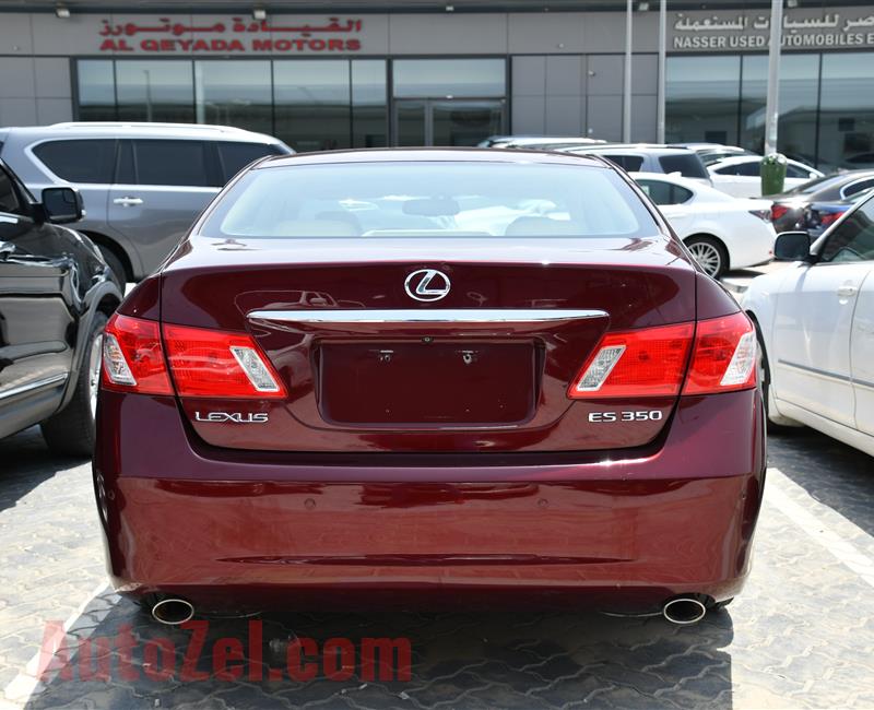 LEXUS ES350- 2007- RED- 100 000 KM- GCC