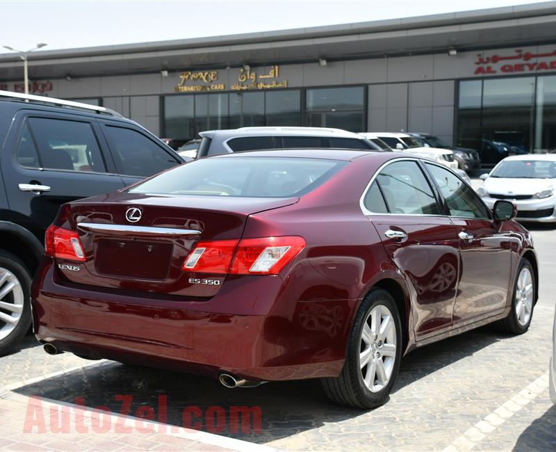 LEXUS ES350- 2007- RED- 100 000 KM- GCC