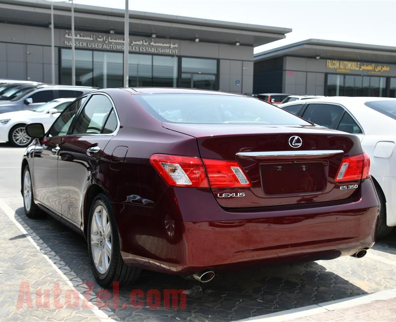 LEXUS ES350- 2007- RED- 100 000 KM- GCC