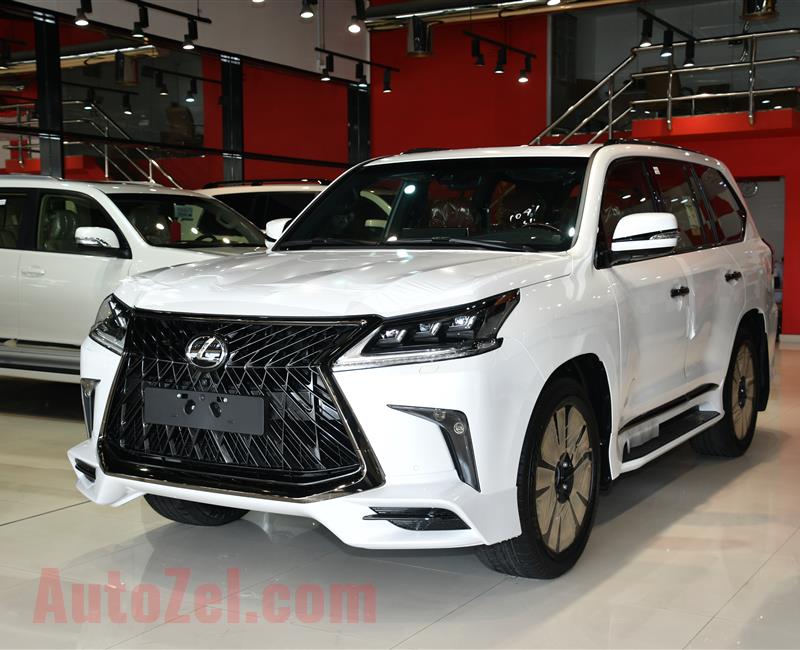 BRAND NEW LEXUS LX570 WHITE EDITION S- 2019- WHITE- GCC SPECS