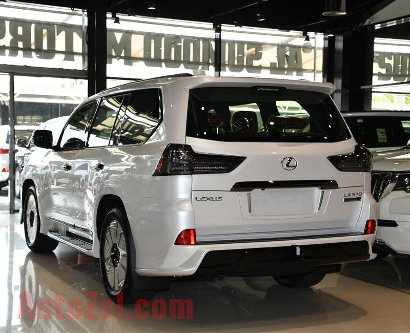 BRAND NEW LEXUS LX570 WHITE EDITION S- 2019- WHITE- GCC SPECS