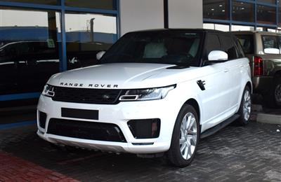 RANGE ROVER SPORT SUPERCHARGED- 2019- WHITE- 7 900 KM- GCC...