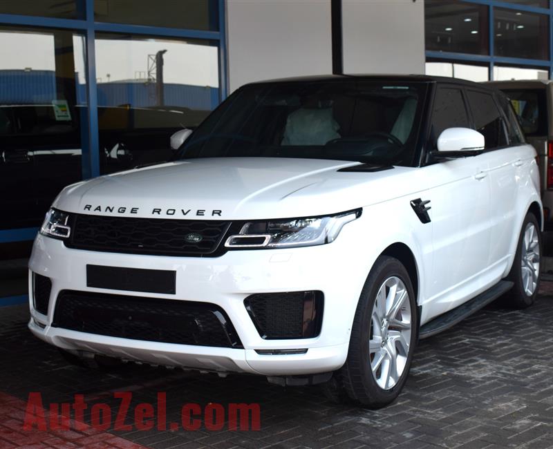 RANGE ROVER SPORT SUPERCHARGED- 2019- WHITE- 7 900 KM- GCC SPECS