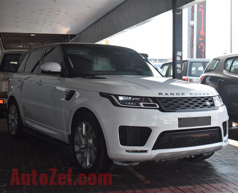 RANGE ROVER SPORT SUPERCHARGED- 2019- WHITE- 7 900 KM- GCC SPECS