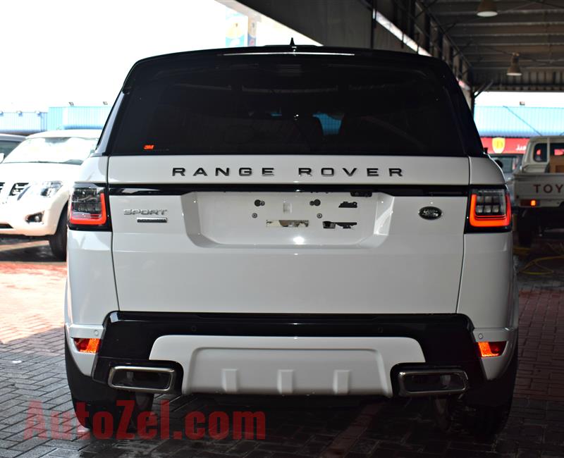 RANGE ROVER SPORT SUPERCHARGED- 2019- WHITE- 7 900 KM- GCC SPECS