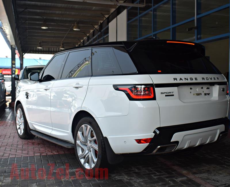 RANGE ROVER SPORT SUPERCHARGED- 2019- WHITE- 7 900 KM- GCC SPECS