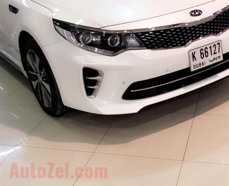 Kia Optima , car for sale , 26 km , Made in 2017 , full option , the price is 7,000 cash and complete the loan from the back 