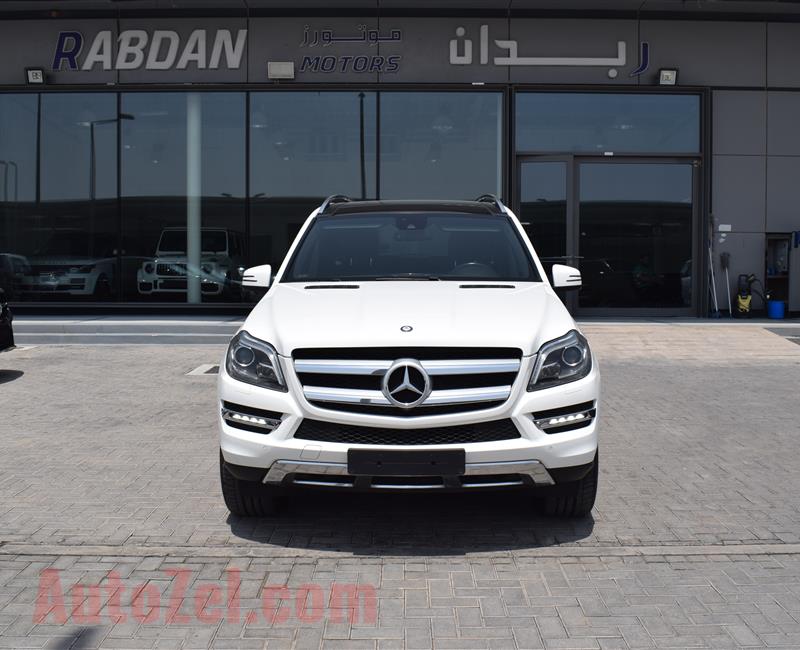 MERCEDES-BENZ GL500- 2014- WHITE- 94 000 KM- GCC