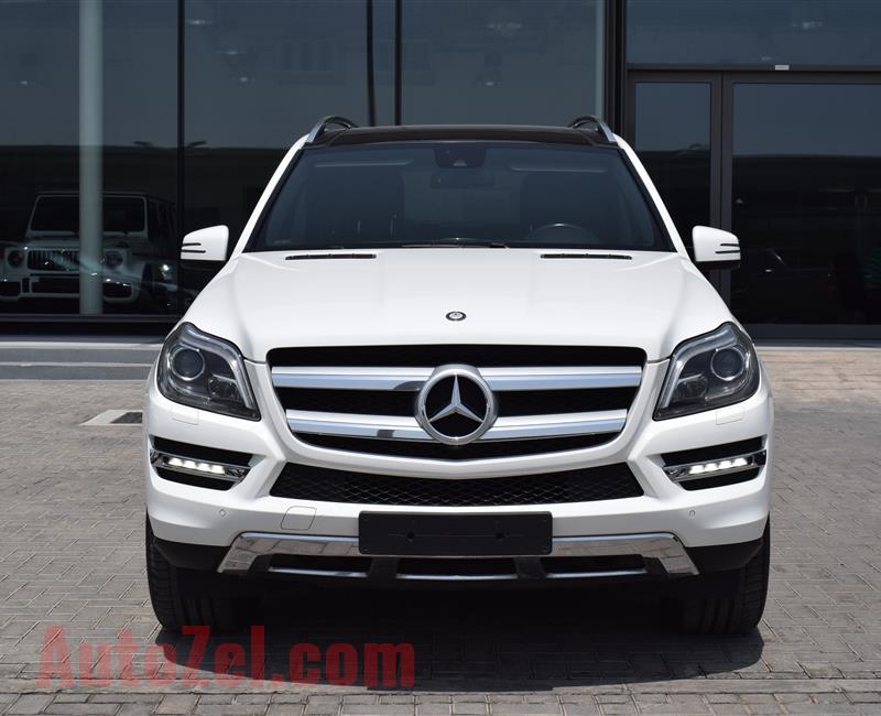 MERCEDES-BENZ GL500- 2014- WHITE- 94 000 KM- GCC