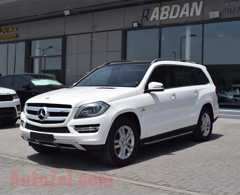 MERCEDES-BENZ GL500- 2014- WHITE- 94 000 KM- GCC