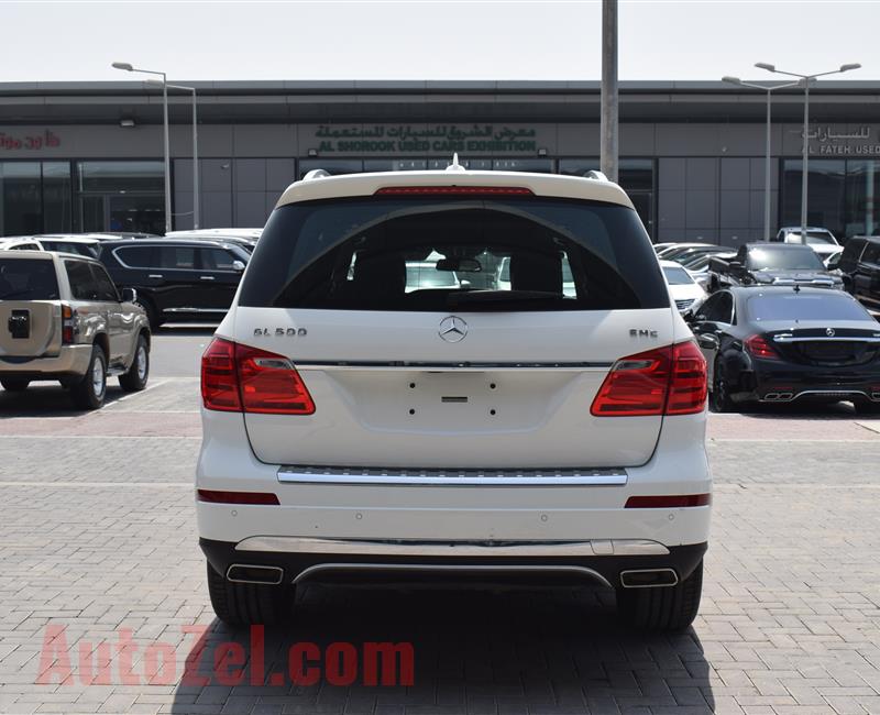 MERCEDES-BENZ GL500- 2014- WHITE- 94 000 KM- GCC