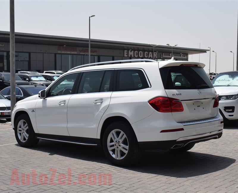 MERCEDES-BENZ GL500- 2014- WHITE- 94 000 KM- GCC