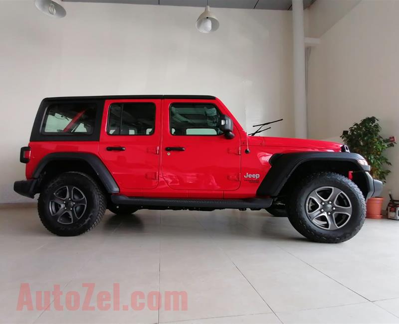 BRAND NEW JEEP WRANGLER UNLIMITED- 2019- RED- ZERO KM- GCC