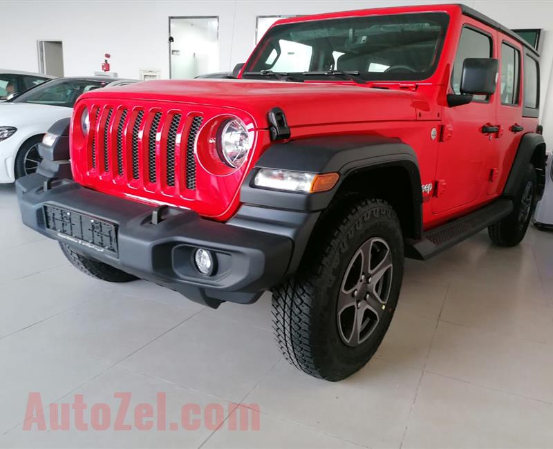 BRAND NEW JEEP WRANGLER UNLIMITED- 2019- RED- ZERO KM- GCC