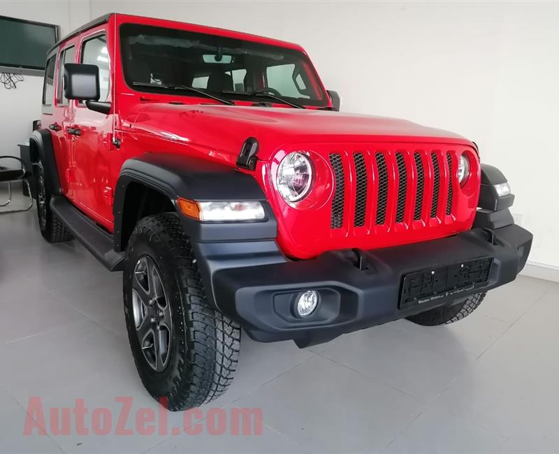 BRAND NEW JEEP WRANGLER UNLIMITED- 2019- RED- ZERO KM- GCC