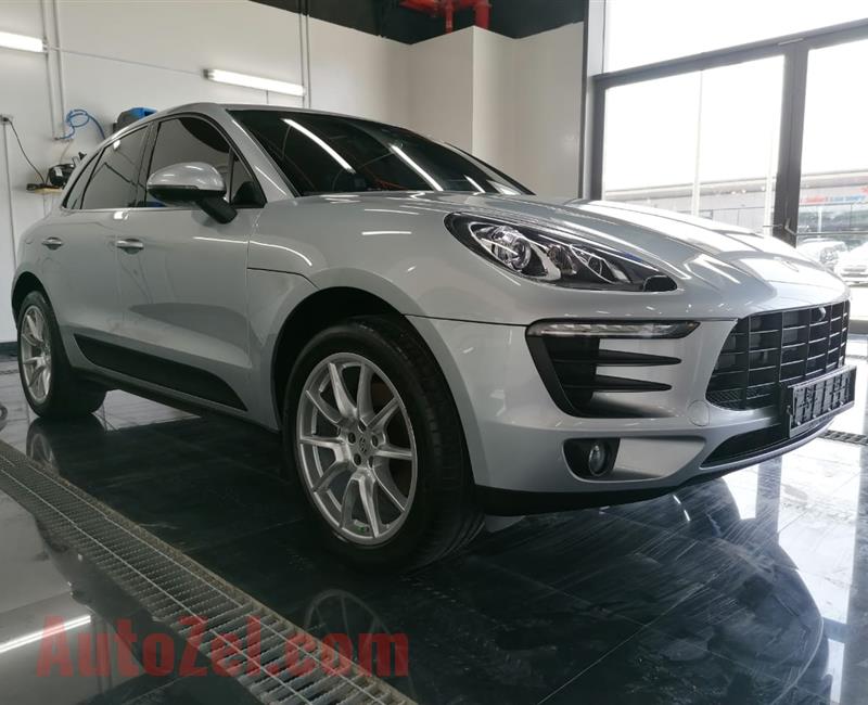 PORSCHE MACAN- 2017- SILVER- 115 000 KM- GCC, FULL SERVICE HISTORY