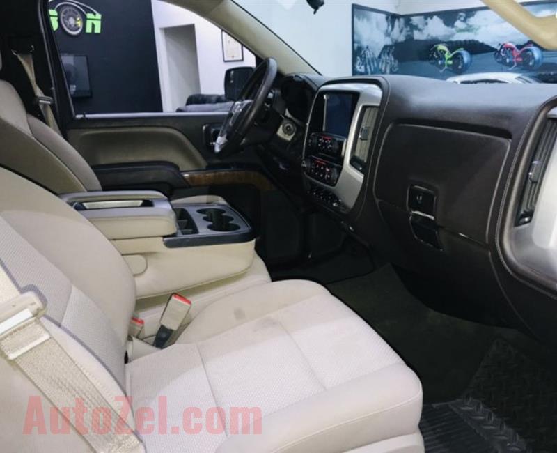 GMC Sierra SLE - 2015- WHITE- 129 000 KM - GCC - ONE YEAR WARRANTY- ( 1,200 AED PER MONTH ) 