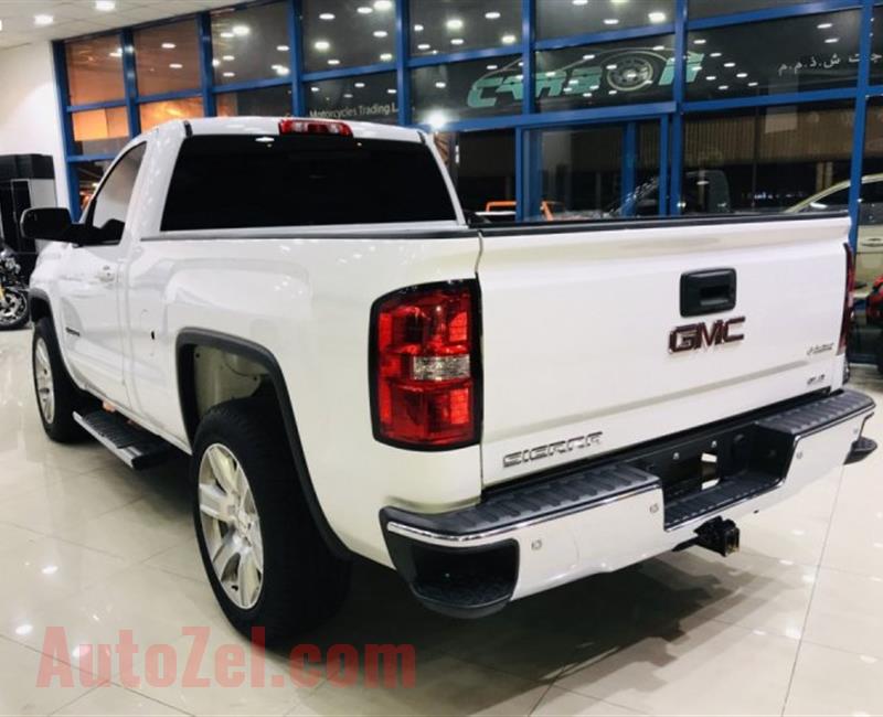 GMC Sierra SLE - 2015- WHITE- 129 000 KM - GCC - ONE YEAR WARRANTY- ( 1,200 AED PER MONTH ) 