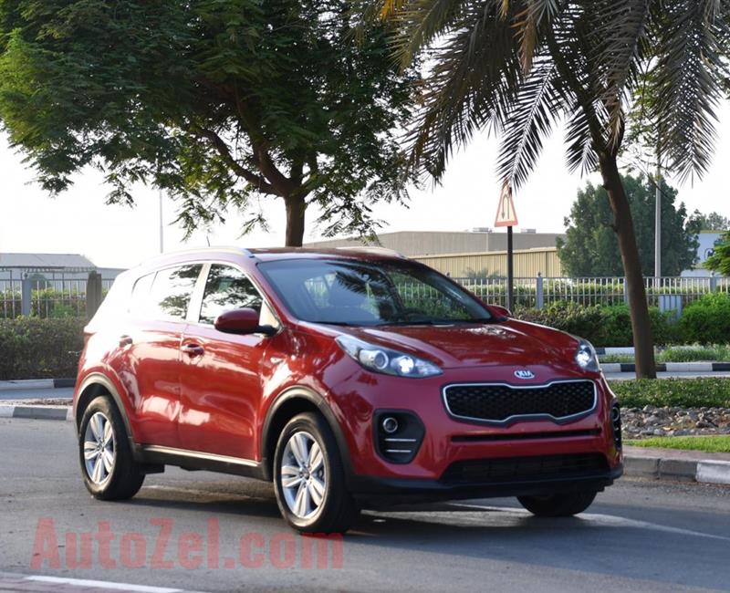 KIA SPORTAGE- 2017- RED- 72 000 KM- GCC