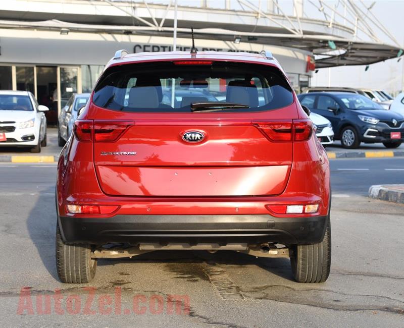 KIA SPORTAGE- 2017- RED- 72 000 KM- GCC