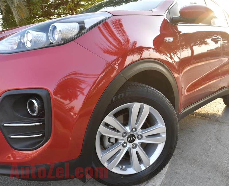 KIA SPORTAGE- 2017- RED- 72 000 KM- GCC