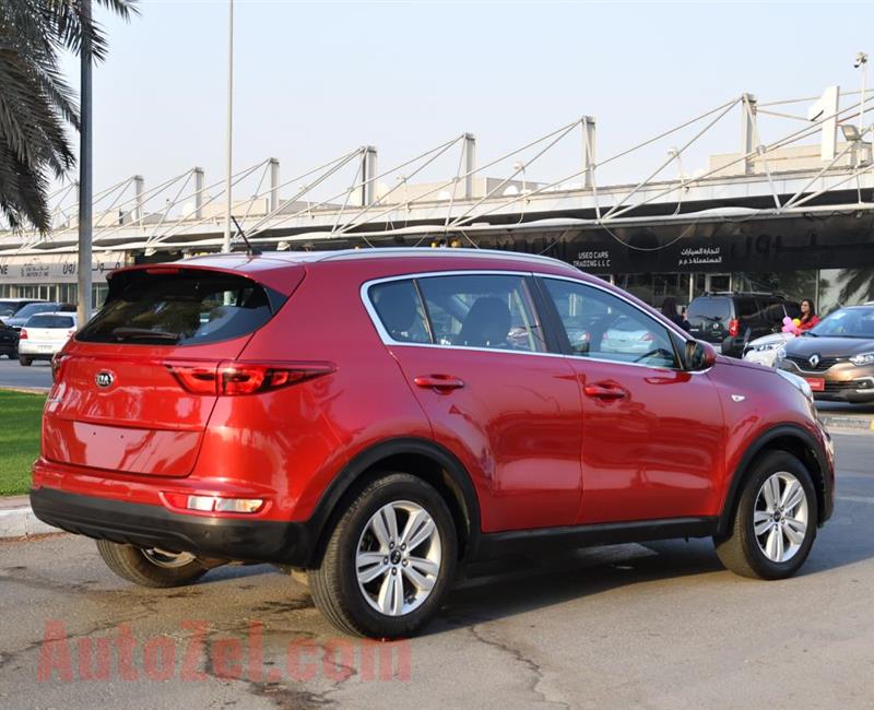 KIA SPORTAGE- 2017- RED- 72 000 KM- GCC