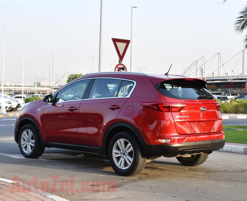 KIA SPORTAGE- 2017- RED- 72 000 KM- GCC