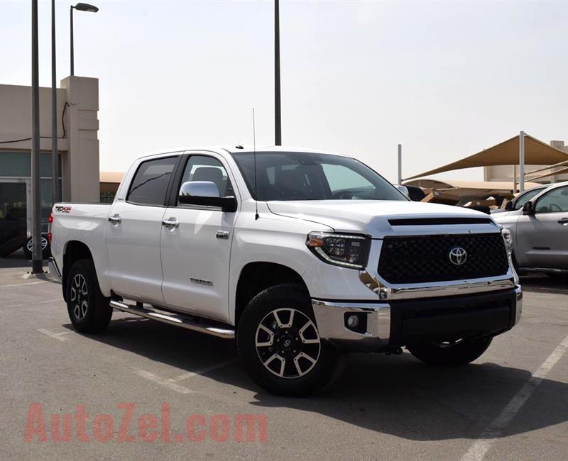 TOYOTA TUNDRA TRD LIMITED- 2019- WHITE- 4 000 MILES- AMERICAN SPECS