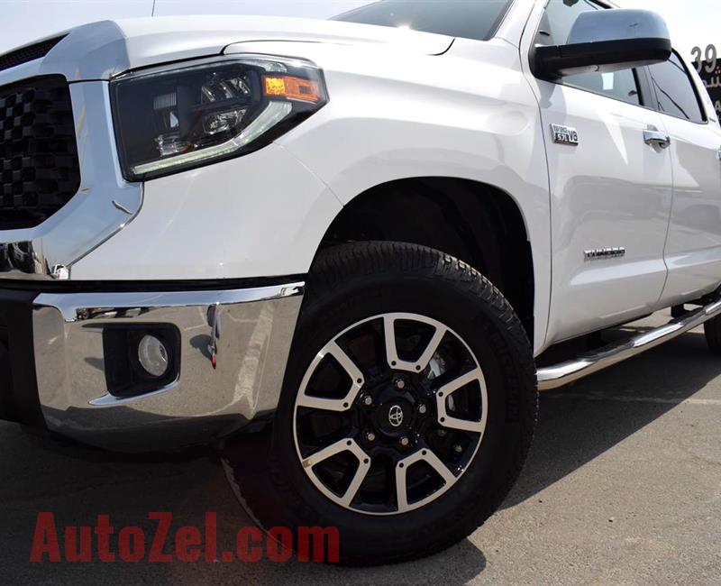 TOYOTA TUNDRA TRD LIMITED- 2019- WHITE- 4 000 MILES- AMERICAN SPECS