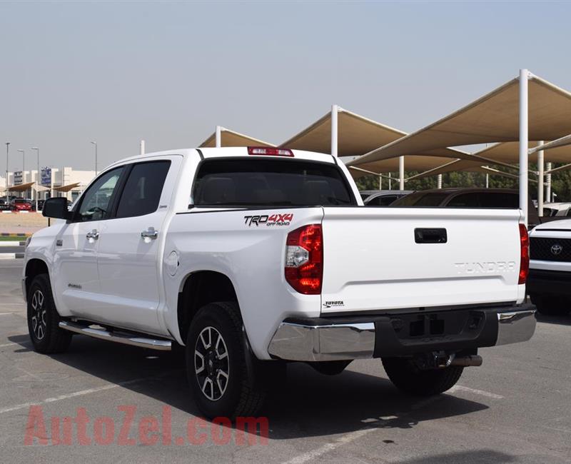 TOYOTA TUNDRA TRD LIMITED- 2019- WHITE- 4 000 MILES- AMERICAN SPECS