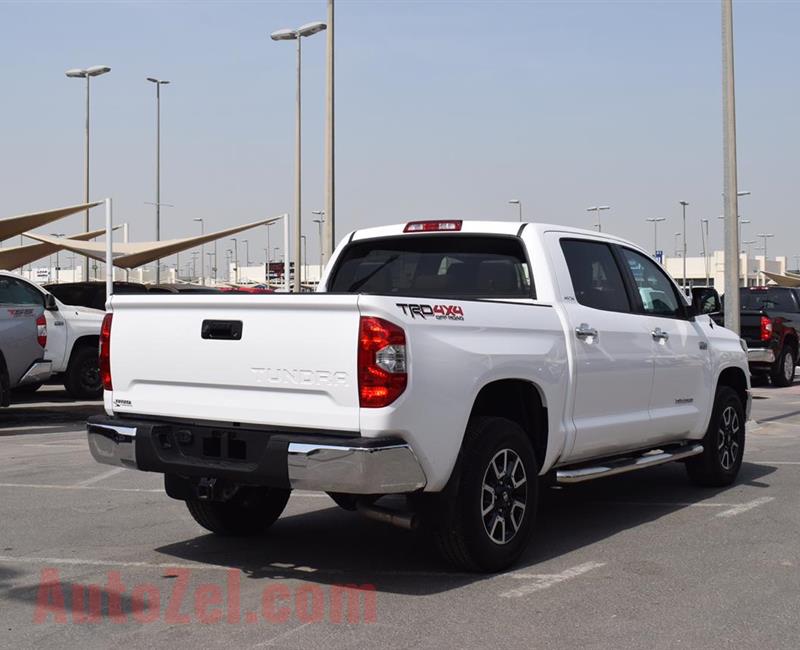 TOYOTA TUNDRA TRD LIMITED- 2019- WHITE- 4 000 MILES- AMERICAN SPECS