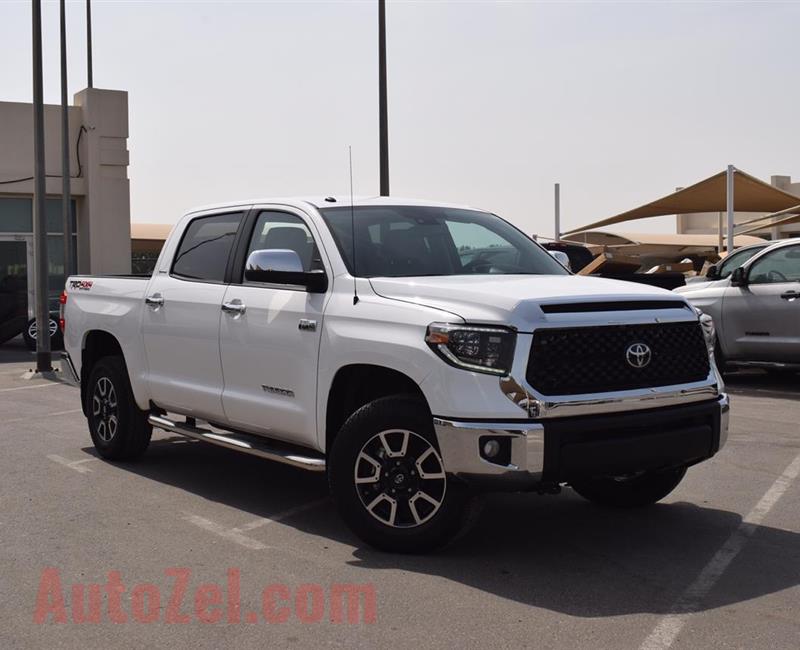 TOYOTA TUNDRA TRD LIMITED- 2019- WHITE- 4 000 MILES- AMERICAN SPECS