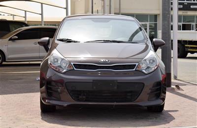 KIA RIO- 2016 - BROWN- 76 000 KM- GCC