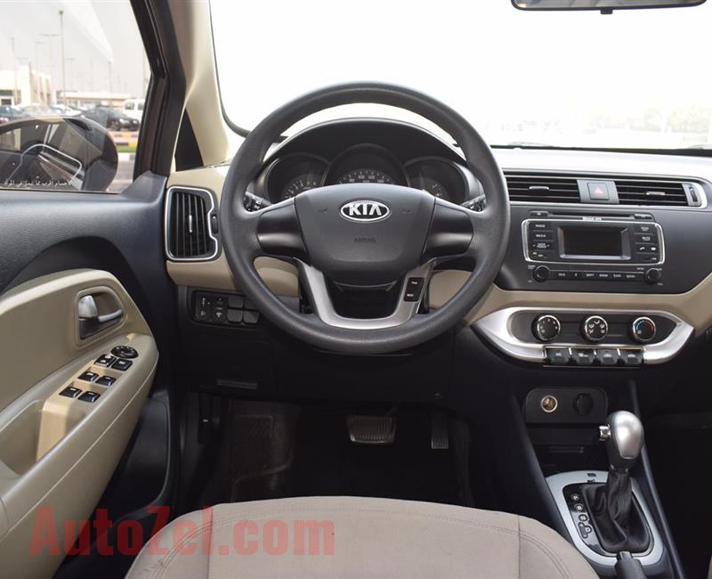 KIA RIO- 2016 - BROWN- 76 000 KM- GCC