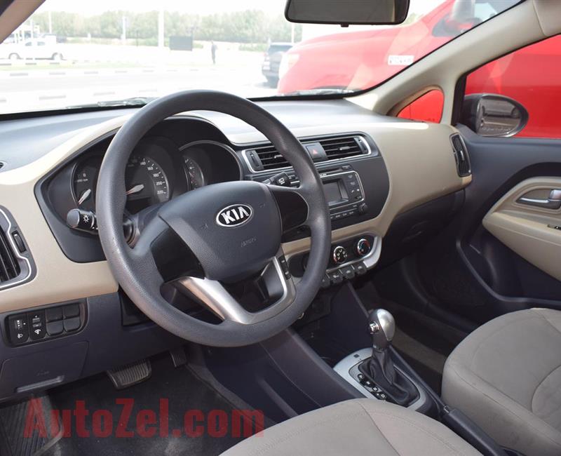 KIA RIO- 2016 - BROWN- 76 000 KM- GCC